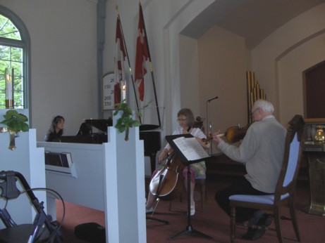 Rehearsing in church